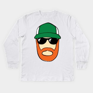 Big Beard Kids Long Sleeve T-Shirt